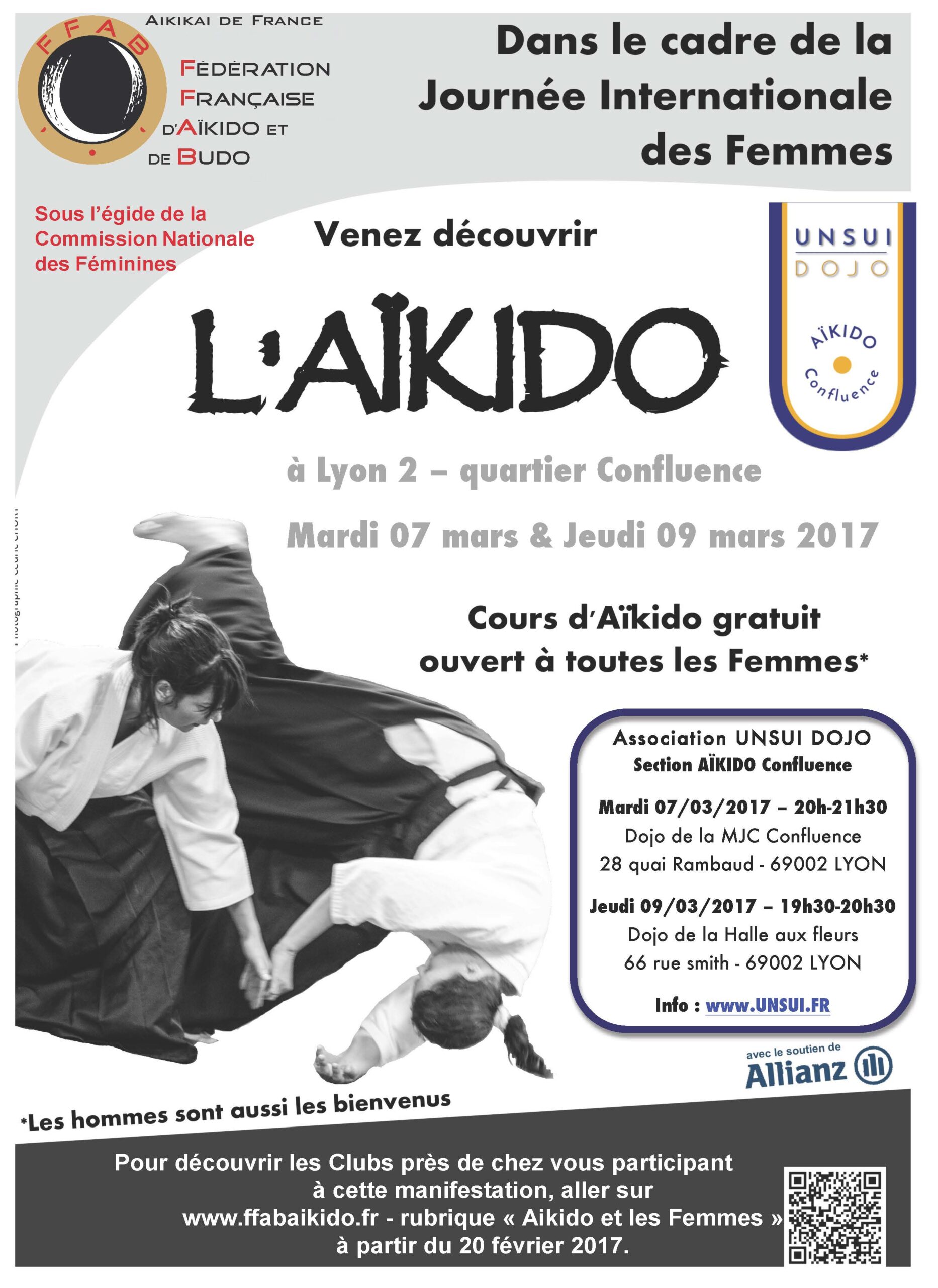 You are currently viewing Découvrir l&rsquo;AÏKIDO aux portes ouvertes à l&rsquo;occasion de la journée internationale des Femmes