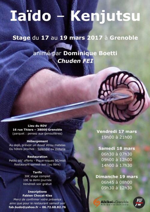 Lire la suite à propos de l’article Stage IAIDO_Dominique Boetti_Grenoble_Mars 2017
