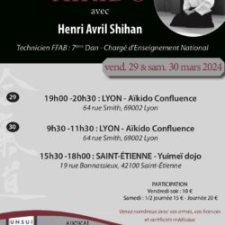 Stage AIKIDO-Lyon 2 -St Etienne-H.Avril 2024