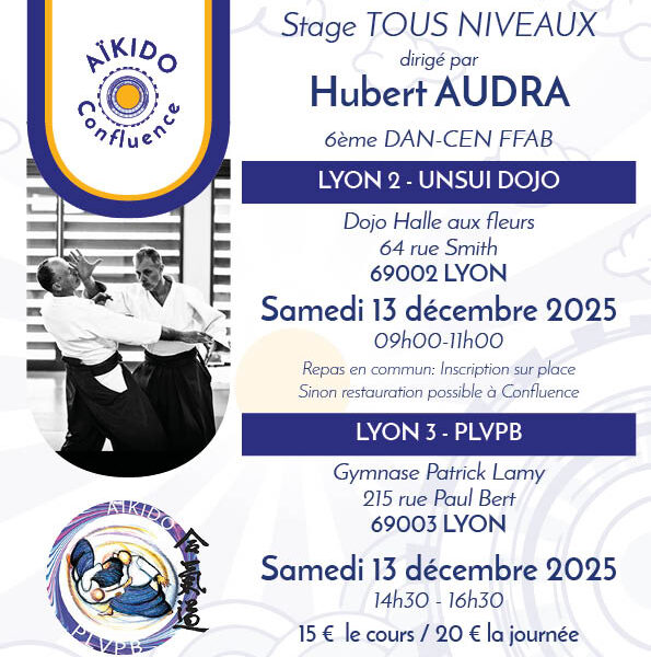 Stage Aïkido avec Hubert AUDRA – CEN FFAB- Décembre 2025
