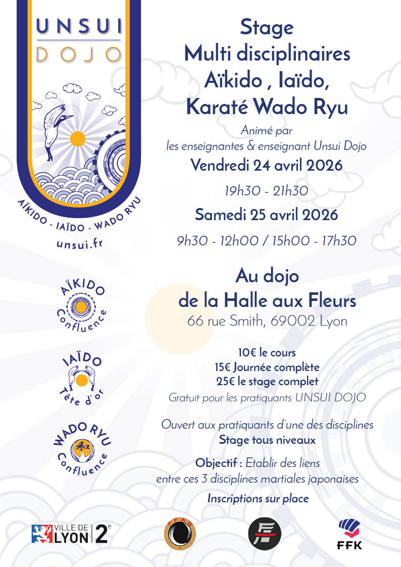 You are currently viewing Stage UNSUI DOJO – Multi disciplinaires du 24 au 25/04/2026